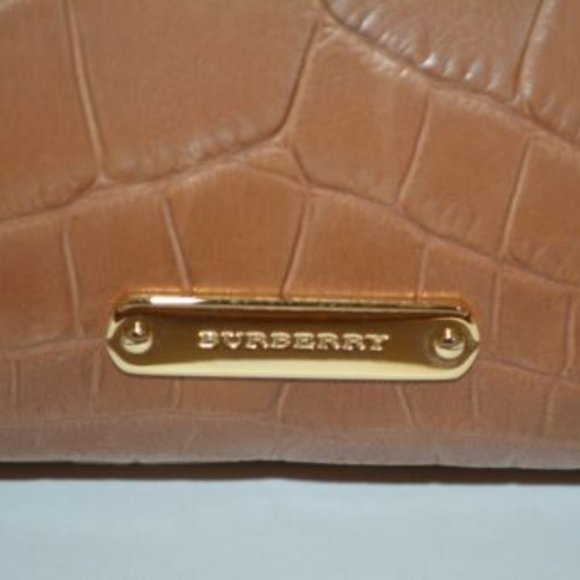 NWT BURBERRY ALLIGATOR LEATHER  COLOURS DINTON TOTE BAG - Picture 9 of 12